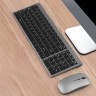 Комплект бездротова акумуляторна клавіатура та мишка, сіра